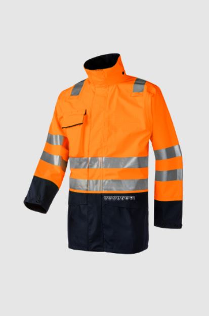 Kaldvik Hi-vis rain jacket with ARC protection