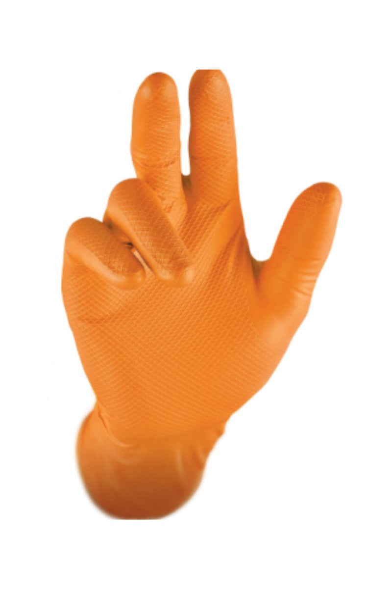 Grippaz Heavy Duty 6mil. Fishscale Glove Orange /Black