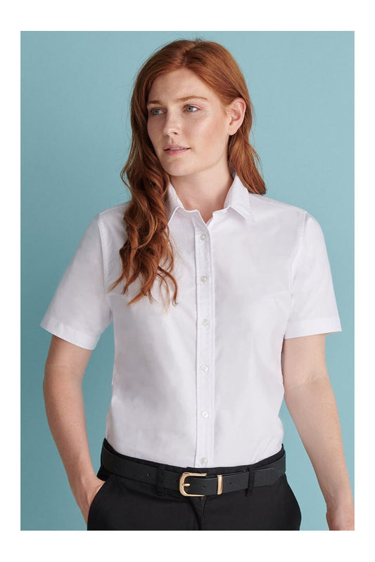 Ladies Short Sleeve Classic Oxford Shirt