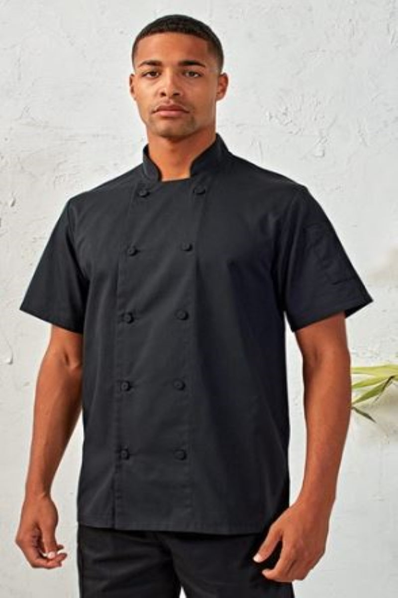 Chefs coolchecker short sleeve jacket