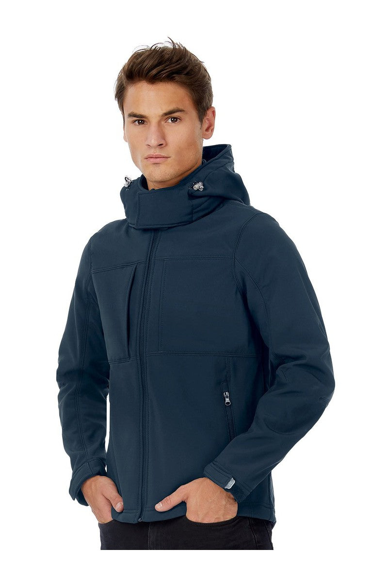 B&C Hooded softshell men's