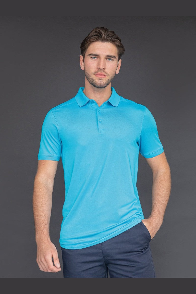 Stretch polo shirt with wicking finish (slim fit)
