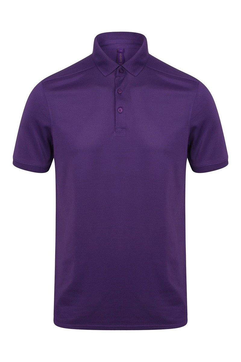 Stretch polo shirt with wicking finish (slim fit)