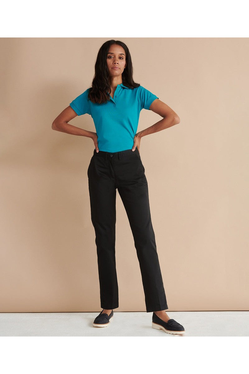 Women's 65/35 Flat Fronted Chino Trousers